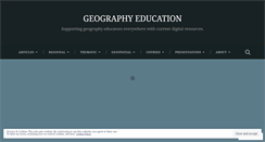Desktop Screenshot of geographyeducation.org