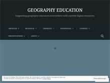 Tablet Screenshot of geographyeducation.org